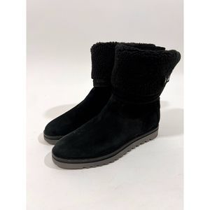 Aquatalia Paloma Black Shearling Snow Boot Size 8.5